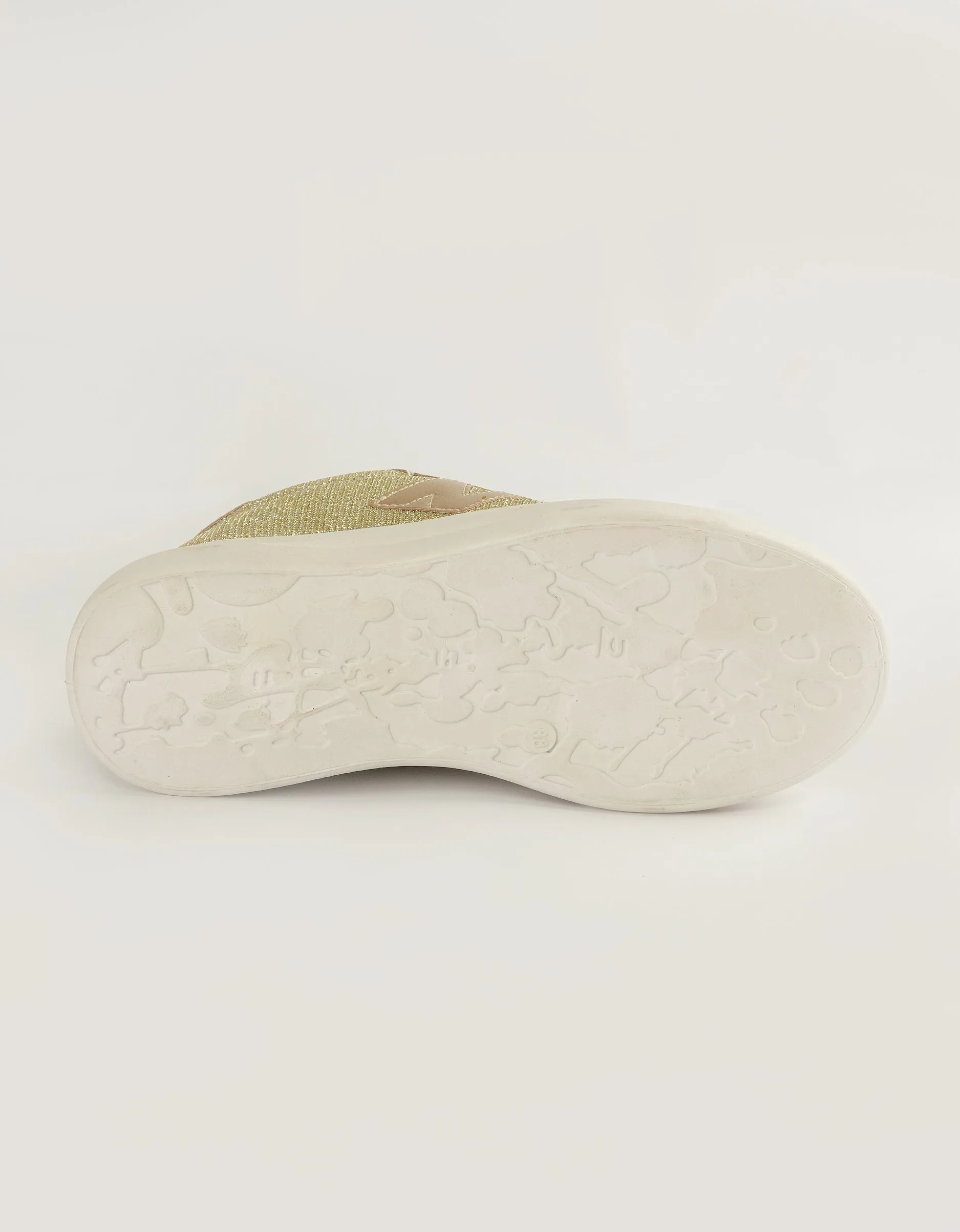 Lustrous Luxe Sneakers - Champagne Gold