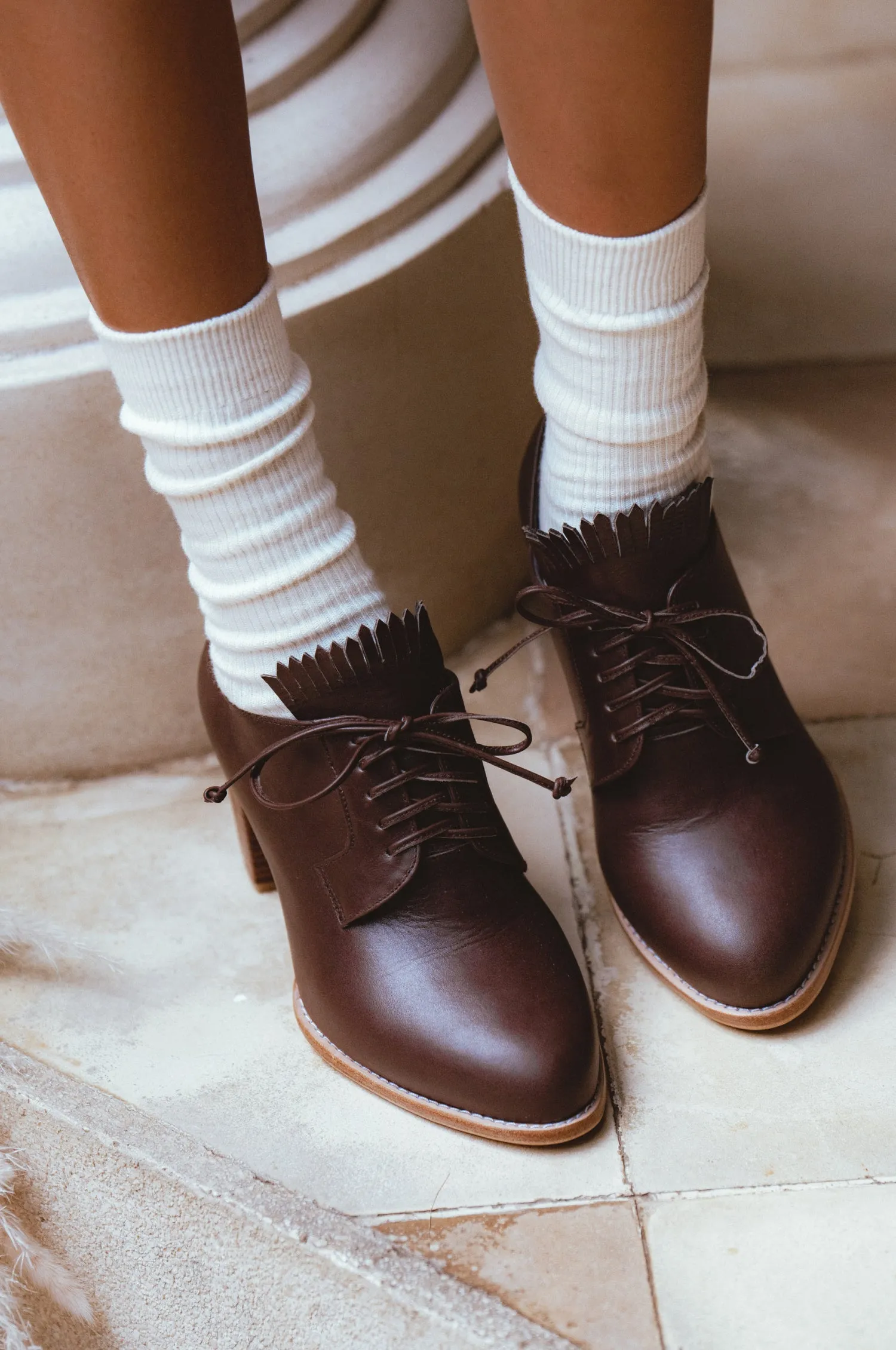 Lyon Lace-up Leather Oxfords by ELF
