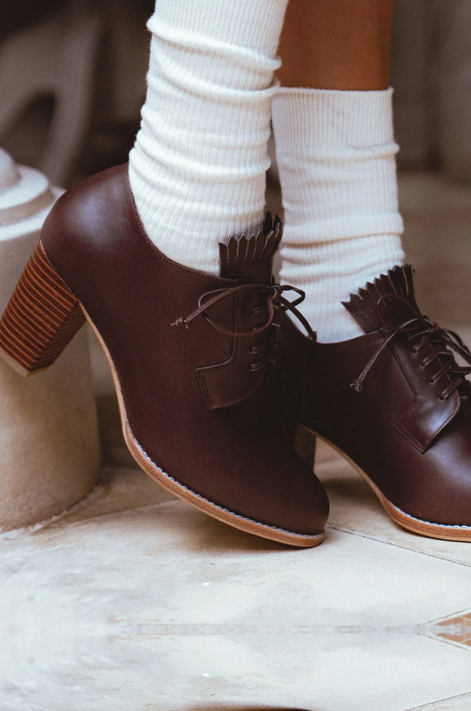 Lyon Lace-up Leather Oxfords by ELF