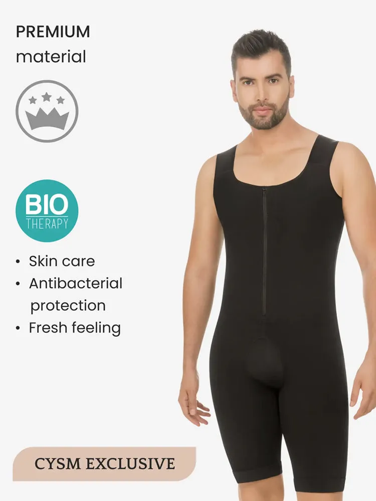 Mens Abdomen Body Shaper Legs Control Bodysuit
