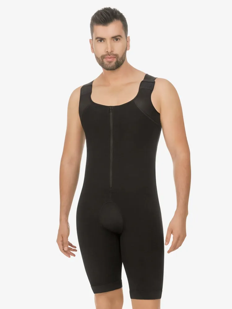 Mens Abdomen Body Shaper Legs Control Bodysuit