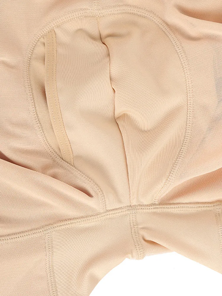 Mens Abdomen Body Shaper Legs Control Bodysuit