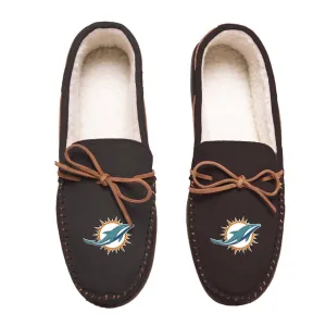 MIAMI DOLPHINS MOCCASIN SLIPPERS