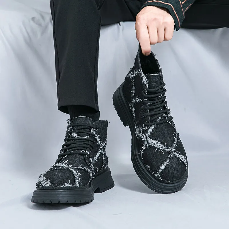 MLB LTHR-05 Textured High-Top Boots