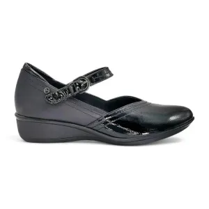 Narita Mary Jane Shoe in Black Patent WIDE