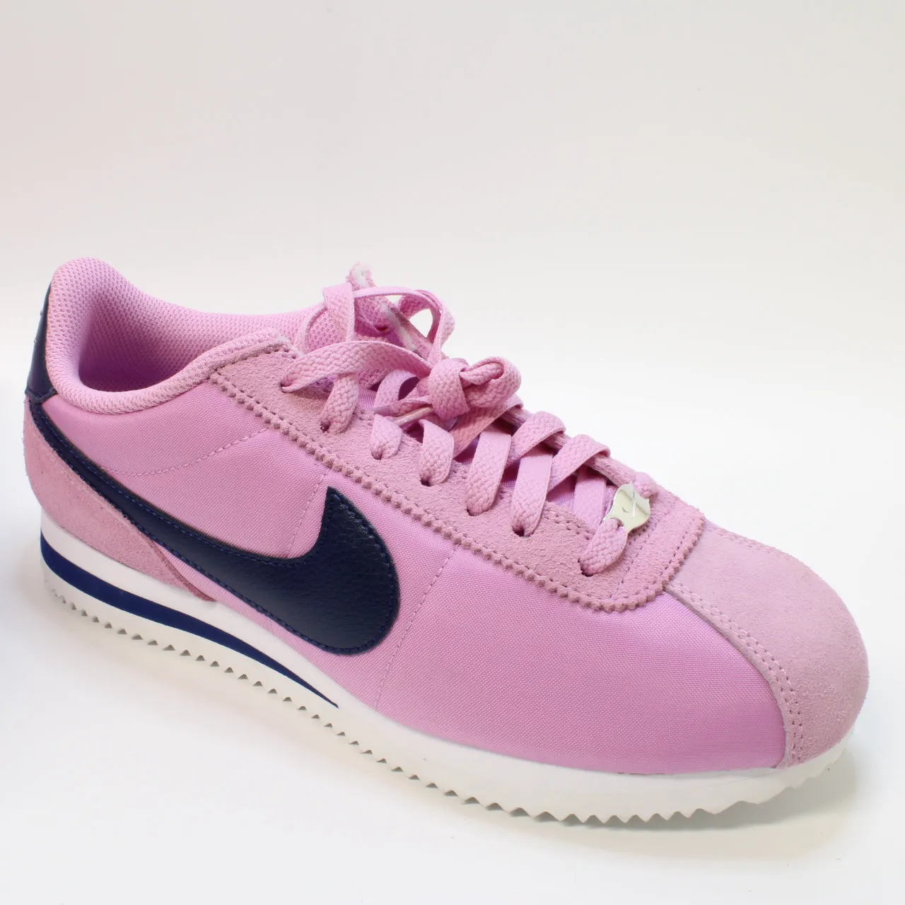 Nike Cortez Trainers Beyond Pink Blue Void White Black Uk Size 7