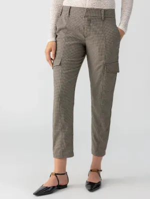 Polished Cargo Pant - Compact Houndstooth