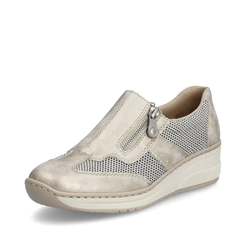 Rieker Ladies Zip Side Casual Shoe