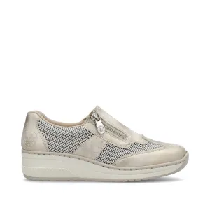 Rieker Ladies Zip Side Casual Shoe