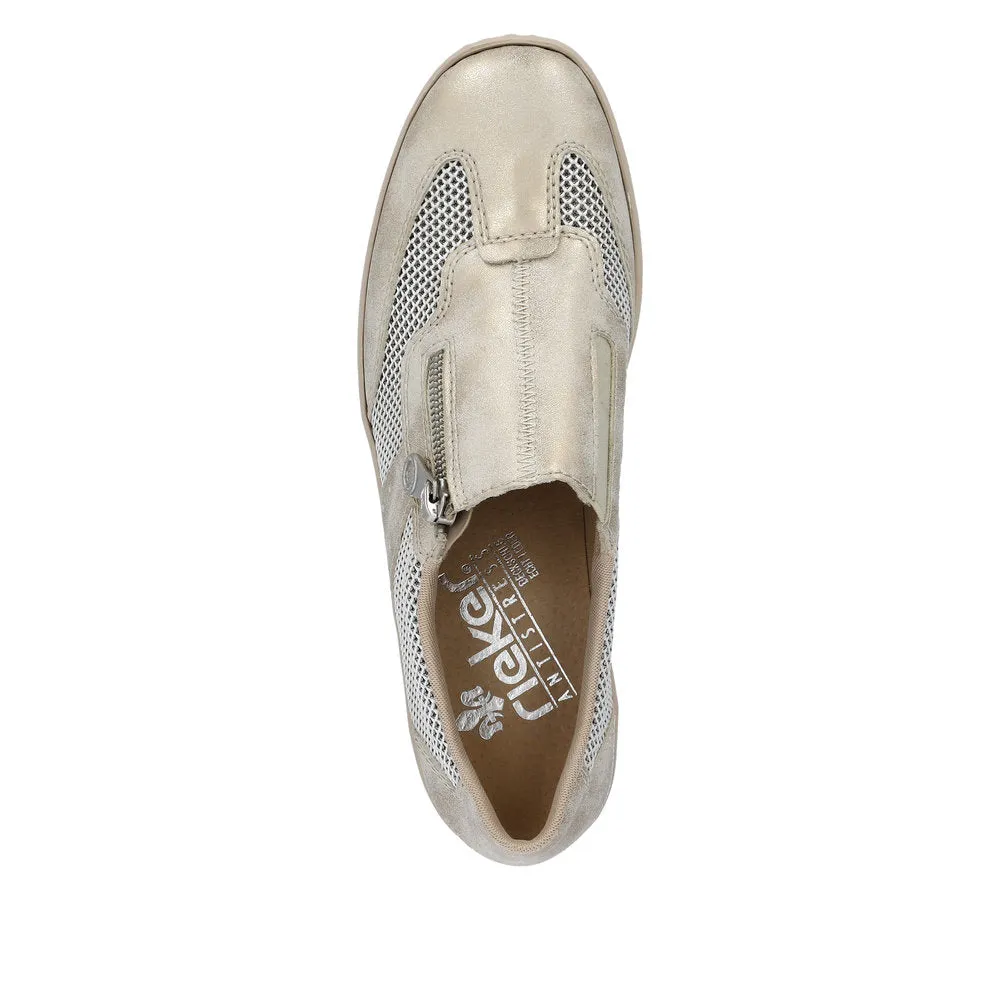 Rieker Ladies Zip Side Casual Shoe