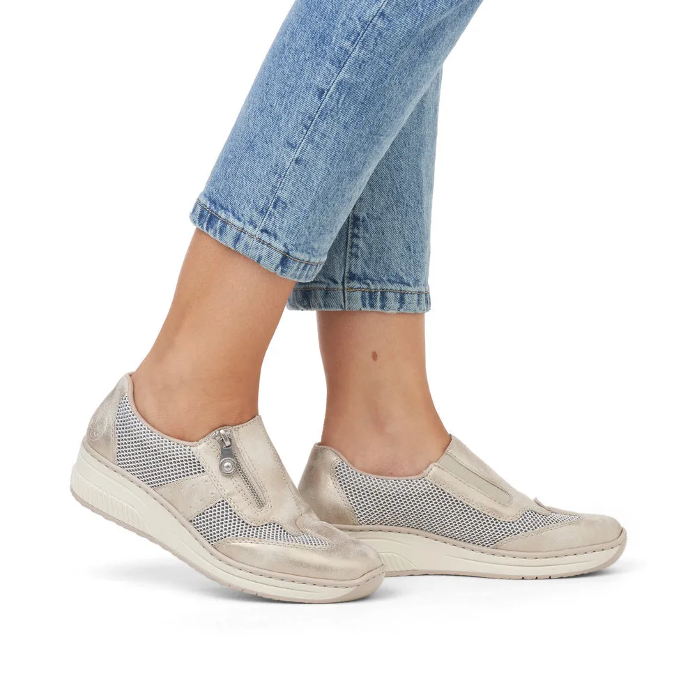 Rieker Ladies Zip Side Casual Shoe