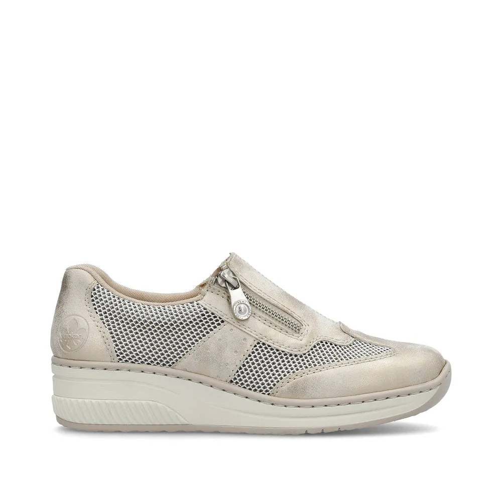 Rieker Ladies Zip Side Casual Shoe