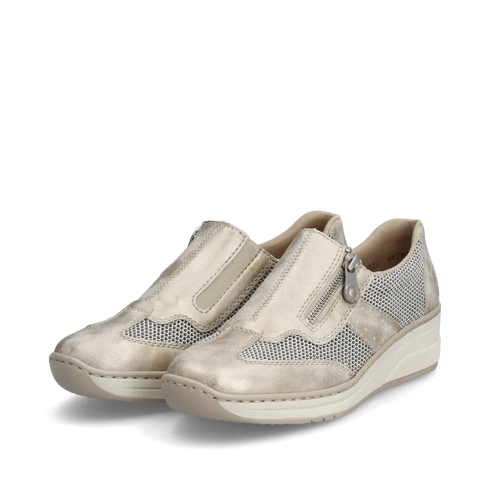 Rieker Ladies Zip Side Casual Shoe