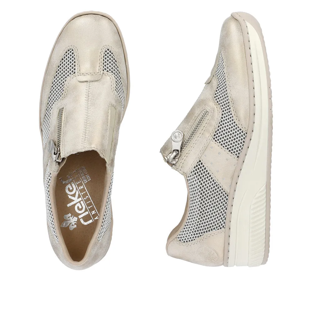 Rieker Ladies Zip Side Casual Shoe