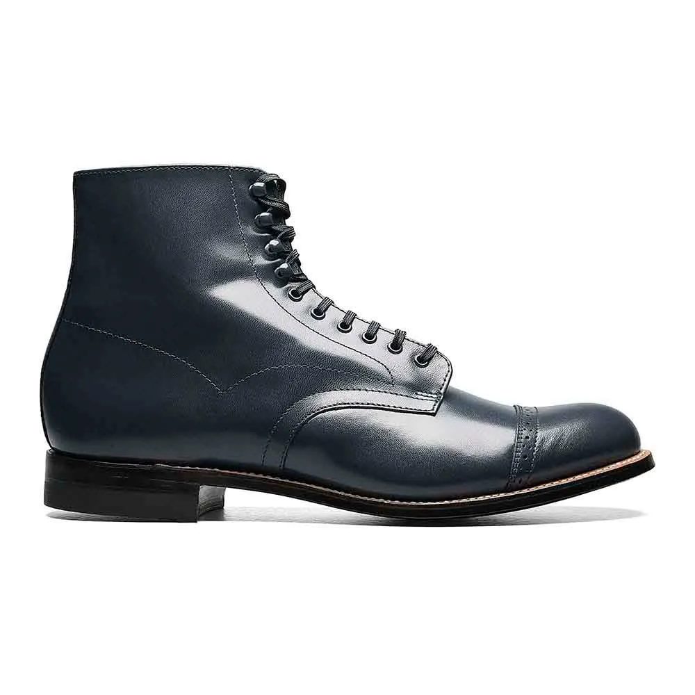 Stacy Adams Madison Navy Leather Ankle Boots