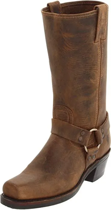 The Frye Company Womens Tan Harness 12R Size 8.5 Oiled Leather Boots