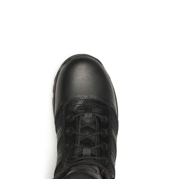 Thorogood Men's 6" Deuce Series Waterproof Black Tactical Side Zip Round Toe Work Boot