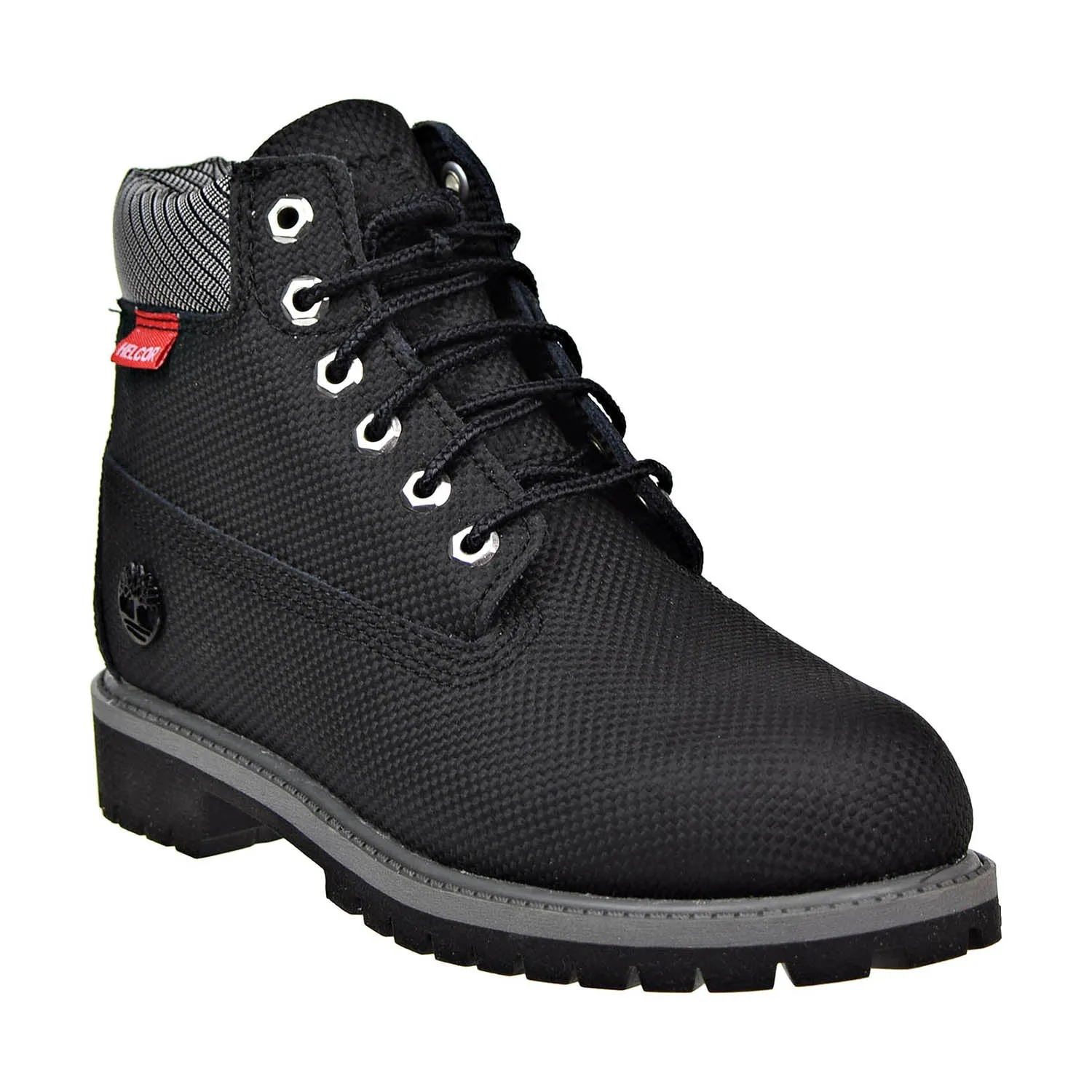 Timberland 6 Inch Premium Helcor Relief Little Kids Boots Black