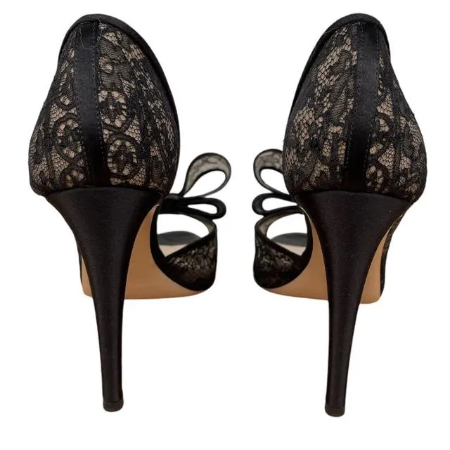 Valentino Garavani Satin Lace High Heels UK 6