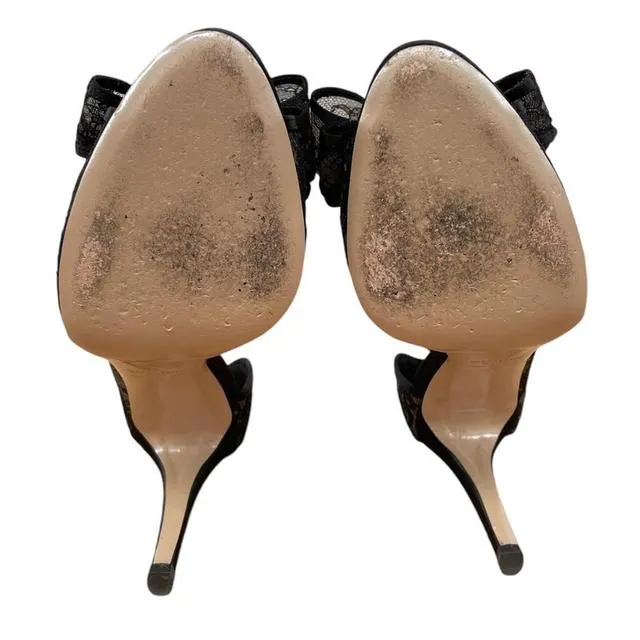 Valentino Garavani Satin Lace High Heels UK 6