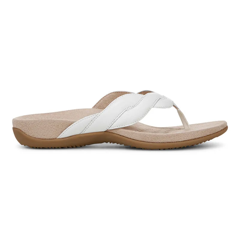 Vionic Bella Braid Sandals - White