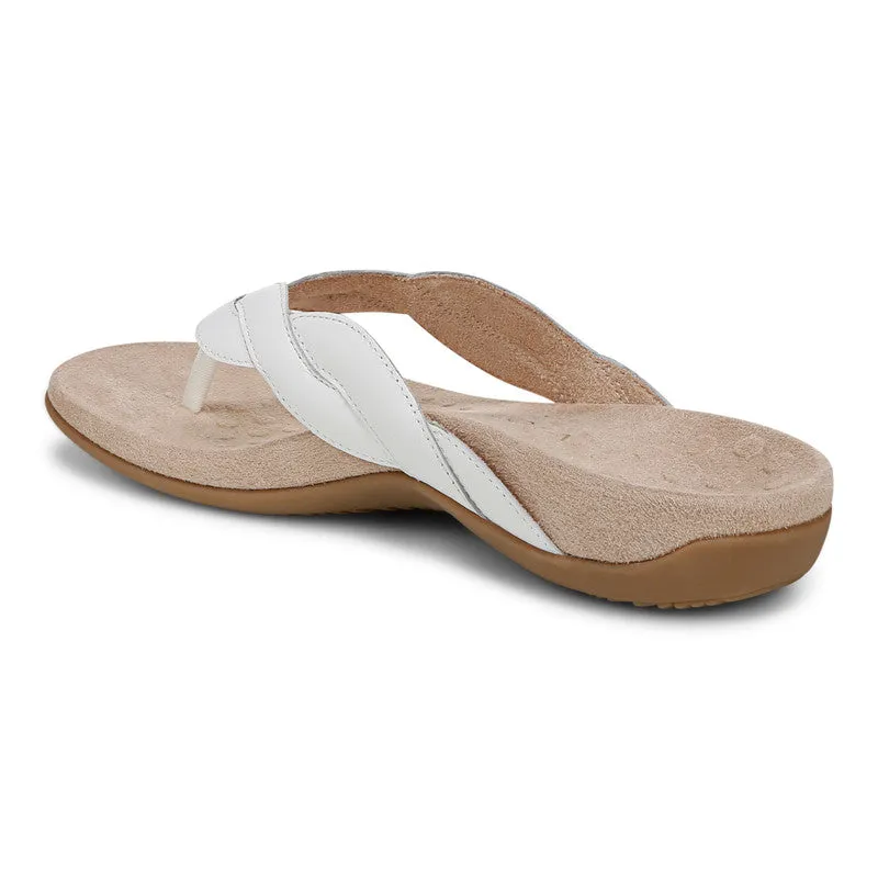 Vionic Bella Braid Sandals - White