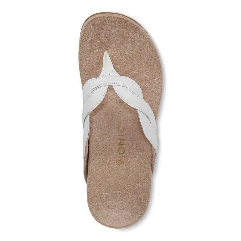 Vionic Bella Braid Sandals - White