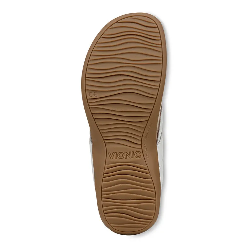 Vionic Bella Braid Sandals - White