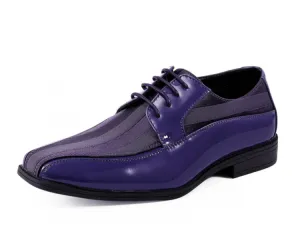 Viotti Purple Patent Leather Derby Shoes Men’s 179 Purple