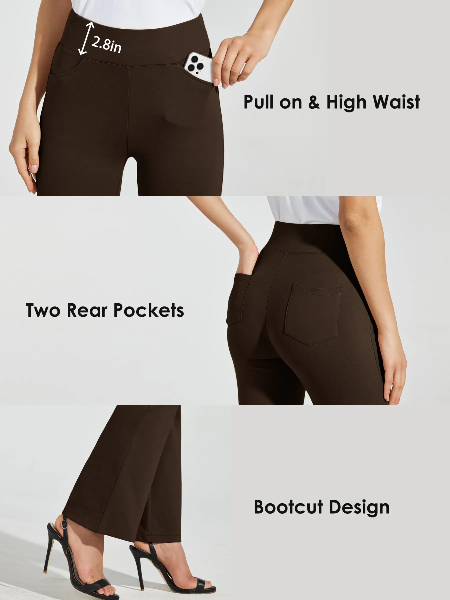 Women's Pull-On Slim Bootcut Pants