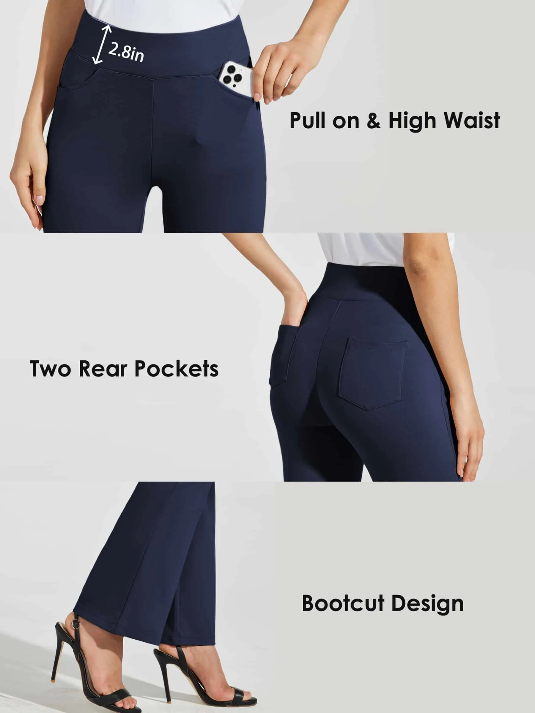 Women's Pull-On Slim Bootcut Pants