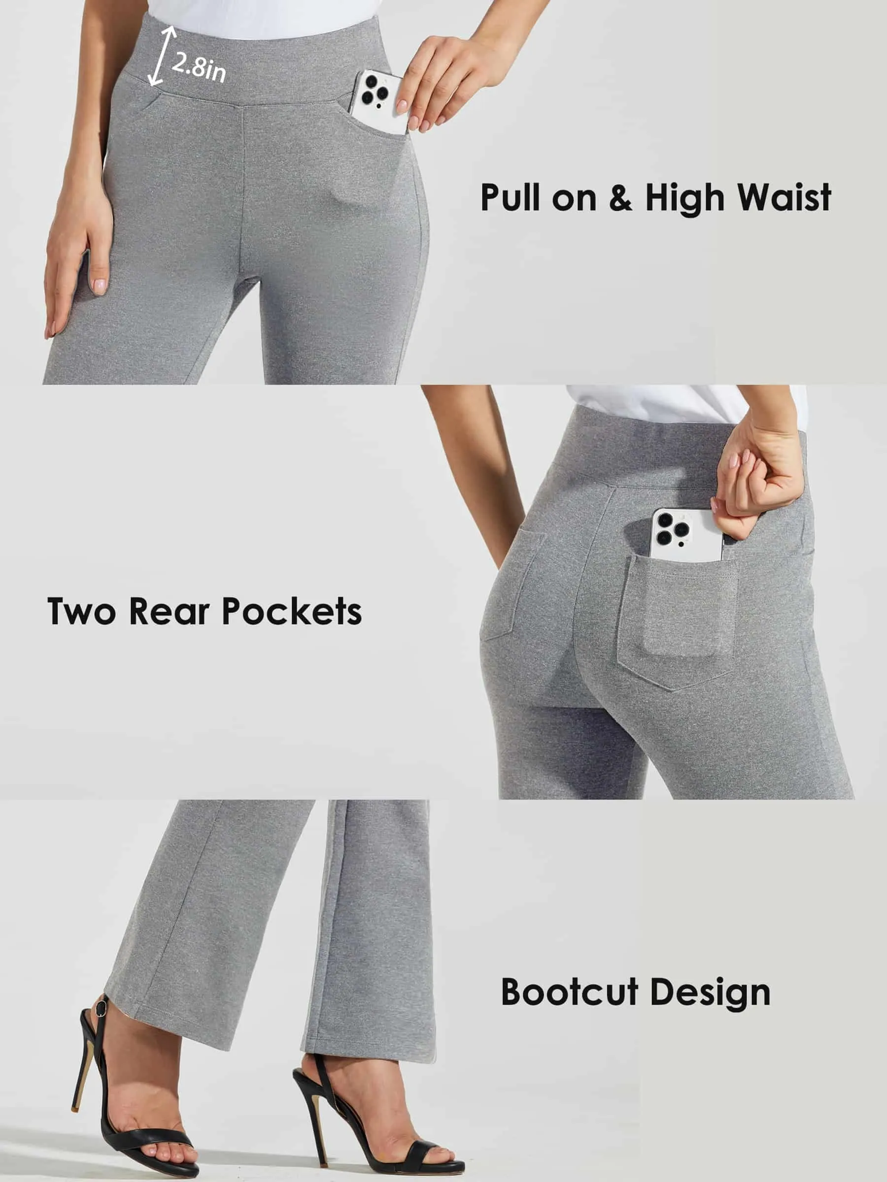 Women's Pull-On Slim Bootcut Pants