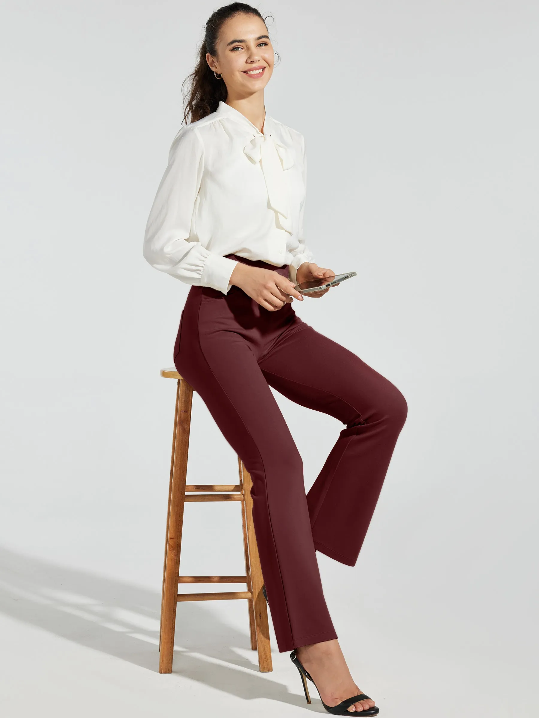 Women's Pull-On Slim Bootcut Pants