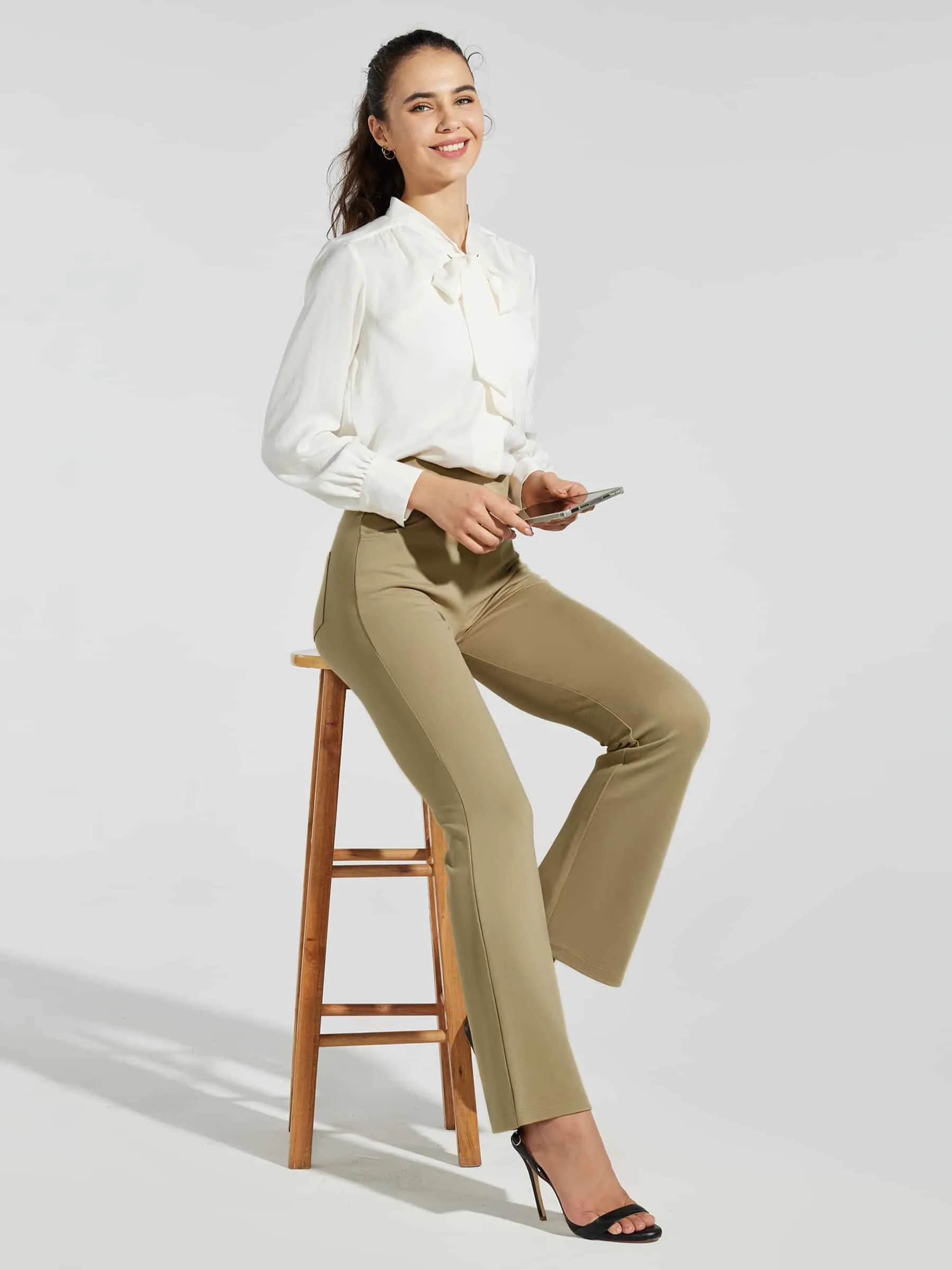Women's Pull-On Slim Bootcut Pants