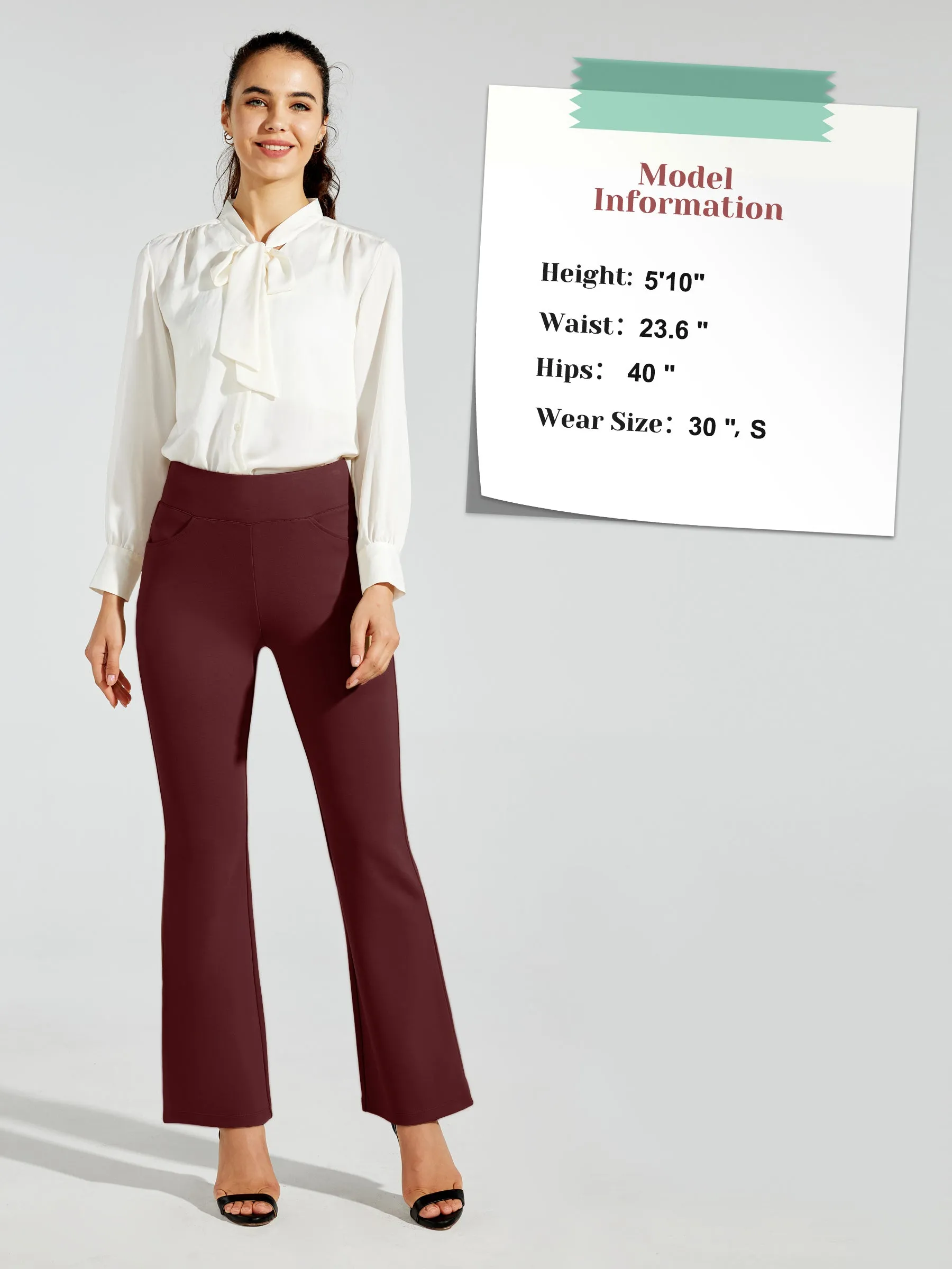 Women's Pull-On Slim Bootcut Pants